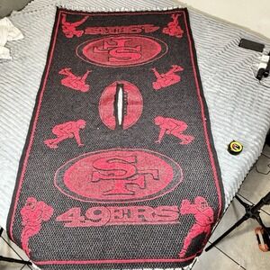 NFL San Francisco 49ers Reversible handmade poncho (black / Red)